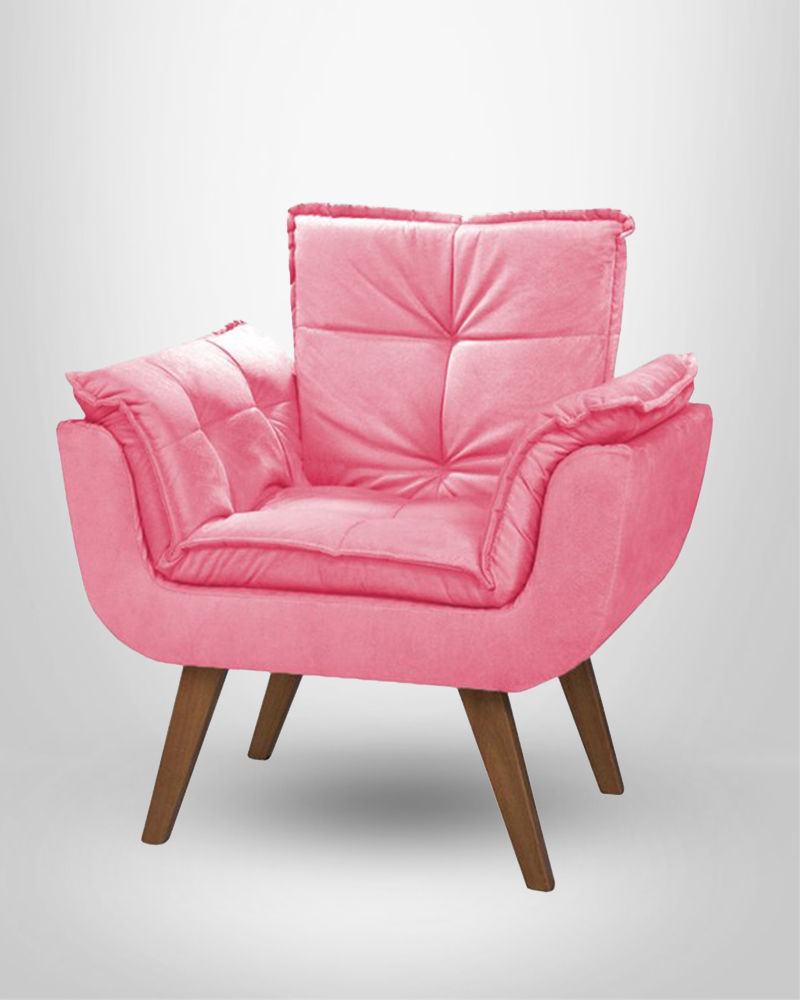 Poltrona Decorativa Opala Elegance Rosa